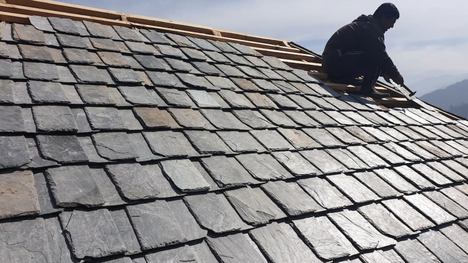 Pitched roofing and slate work