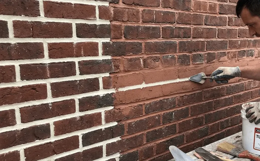 Brickwork pointing and mortar joint repair