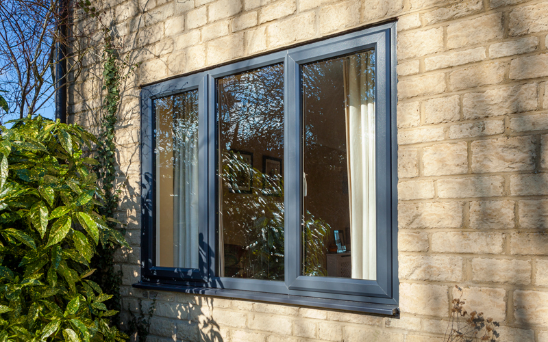 UPVC windows fitted on a house exterior
