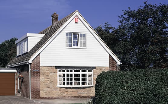 UPVC cladding on a house